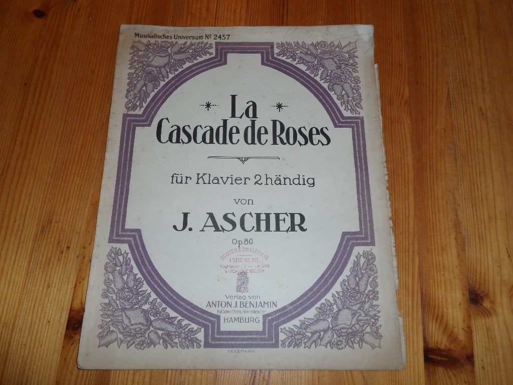 J. Ascher, Gebruikt, Ophalen of Verzenden, Artiest of Componist, Piano