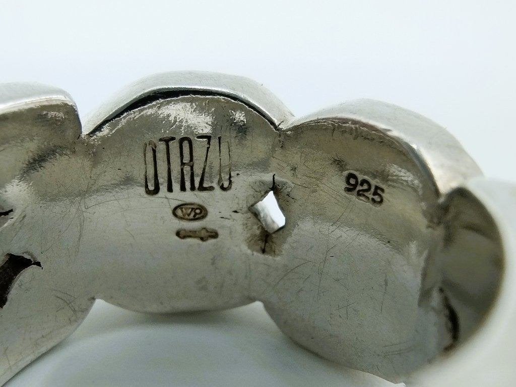 Zware en robuuste zilveren OTAZU ring, 19 mm, 18 tot 19, Gebruikt, Info@zilverwebsite.nl, Verzenden
