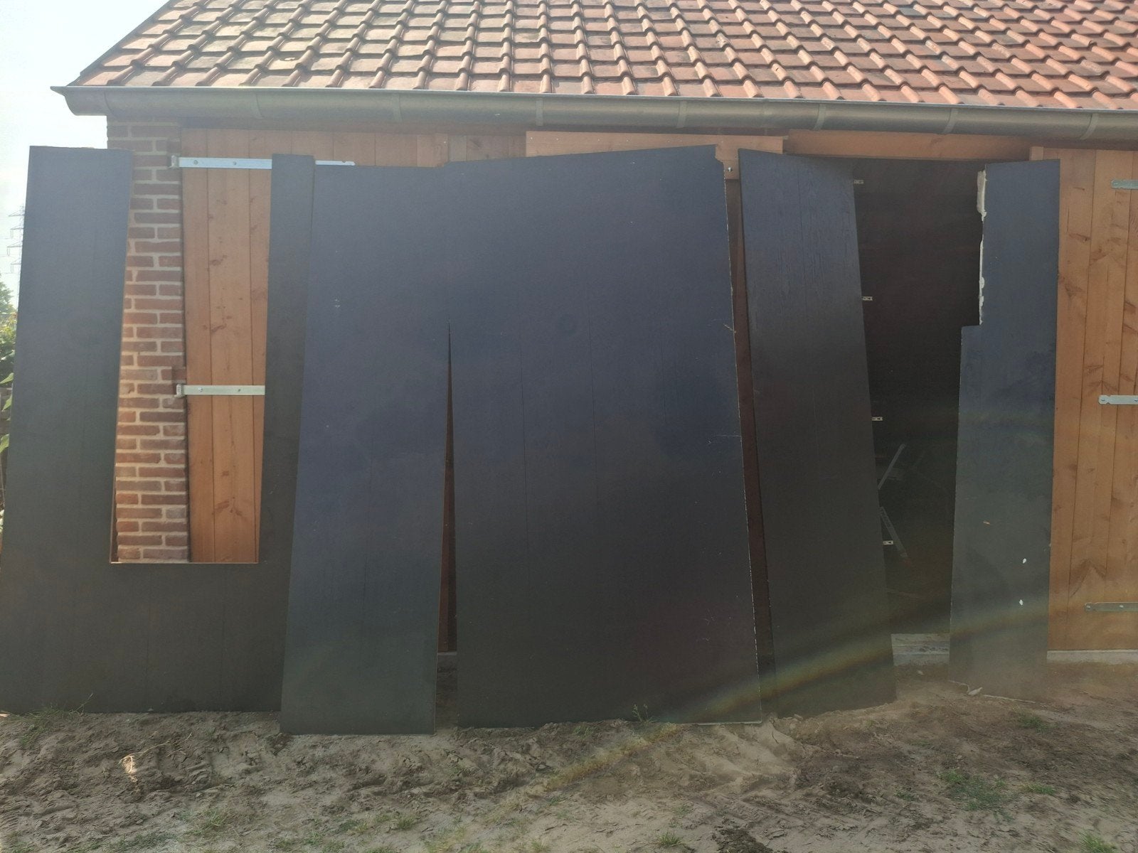MDF platen met eiken fineer - snel ophalen!, Ophalen, Gebruikt