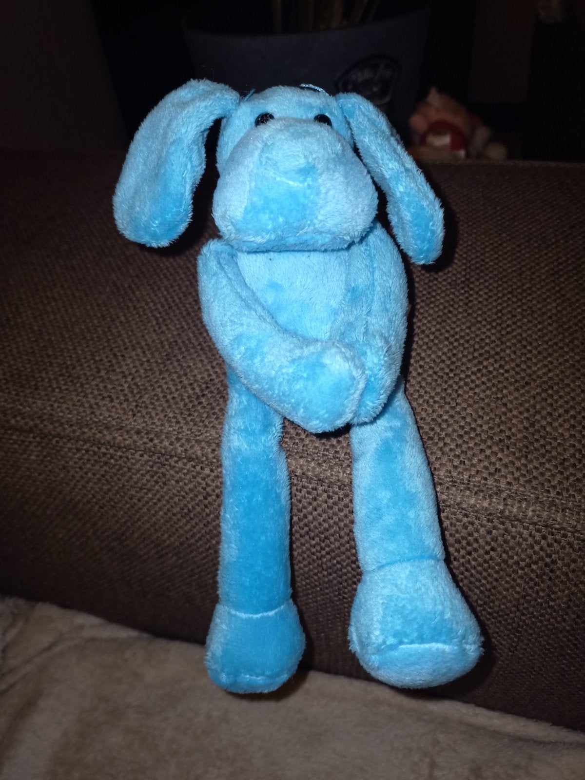 Hema, blauw hondje met magneet handen., Hema, Blauw, Zo goed als nieuw, Wasbaar