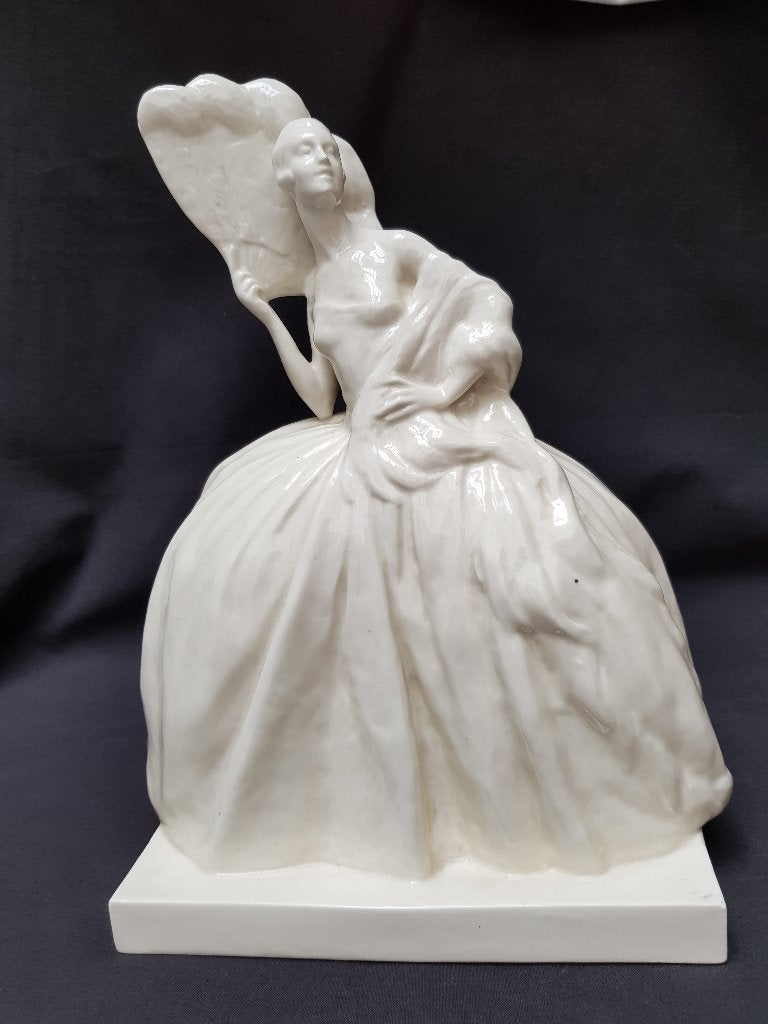 Figurine Art Deco - 32 cm - Domergue O., Antiek en Kunst, Antiek | Porselein, Ophalen of Verzenden