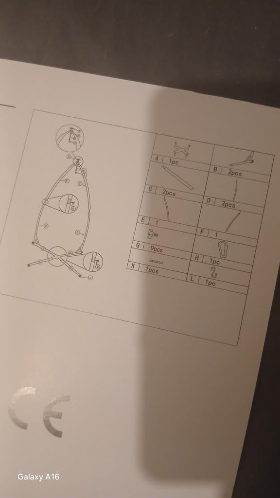 Frame voor hangstoel nieuw in doos en kussen, Ophalen of Verzenden, Nieuw, Grijs, Eén