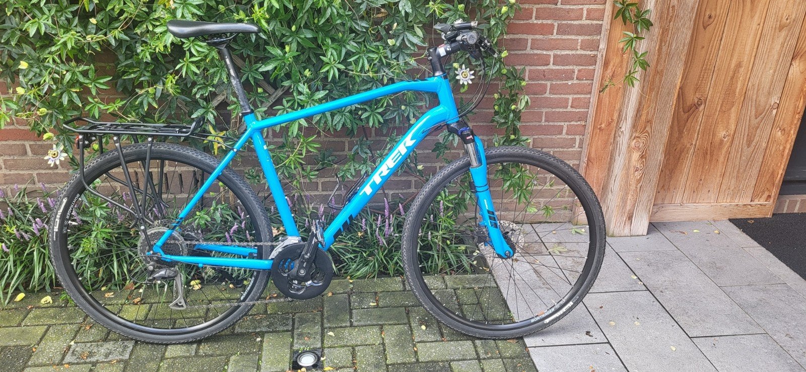 Trek Dualsport Blauw maat 22.5 inch, 28 inch, Gebruikt, Vering, 57 tot 61 cm
