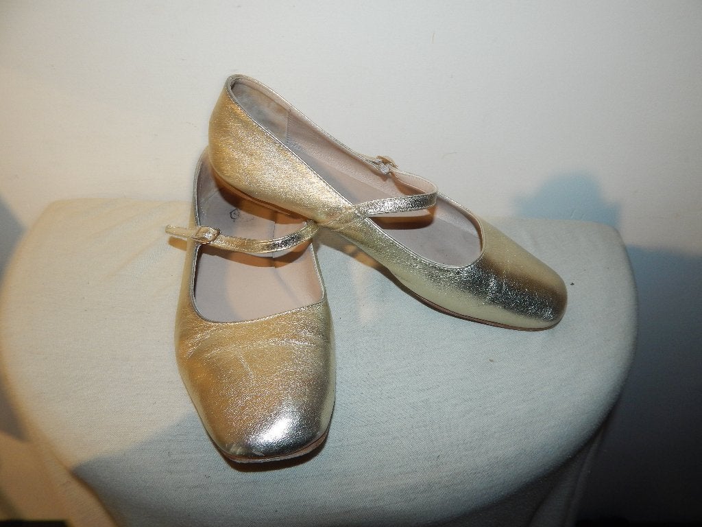 O'dare gouden ballerina look instappers bandje zacht leer38, Kleding | Dames, Overige kleuren, Verzenden, Instappers, O'dare