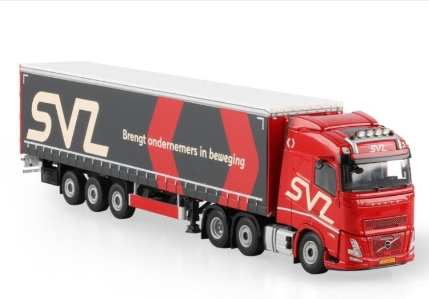 WSI VOLVO FH AERO GLOBETROTTER + SCHUIFZEIL TRAILER - SVZ, Wsi, ., Nieuw, Ophalen of Verzenden