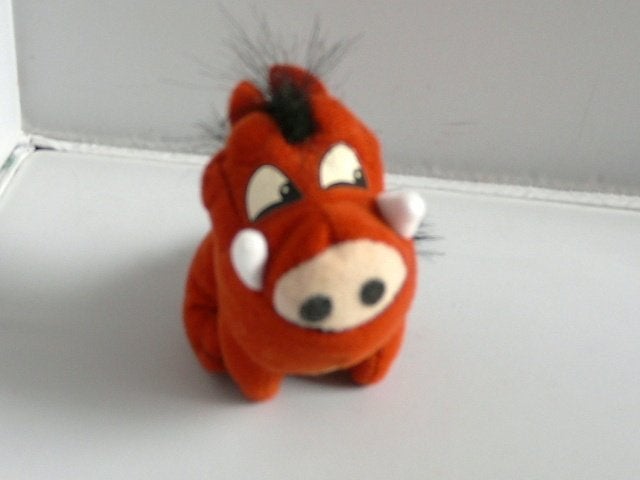 disney knuffels Jungle boek Dombo en aap ca. 10cm Pumba., Ophalen of Verzenden, Leeuwenkoning of Jungle Boek, Zo goed als nieuw