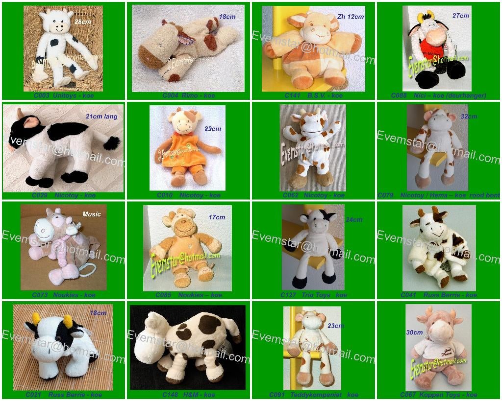 Koe Koetje - Noukie's Noukies Trio Toys Koppen Good Friends, Ophalen, Zo goed als nieuw, Koe