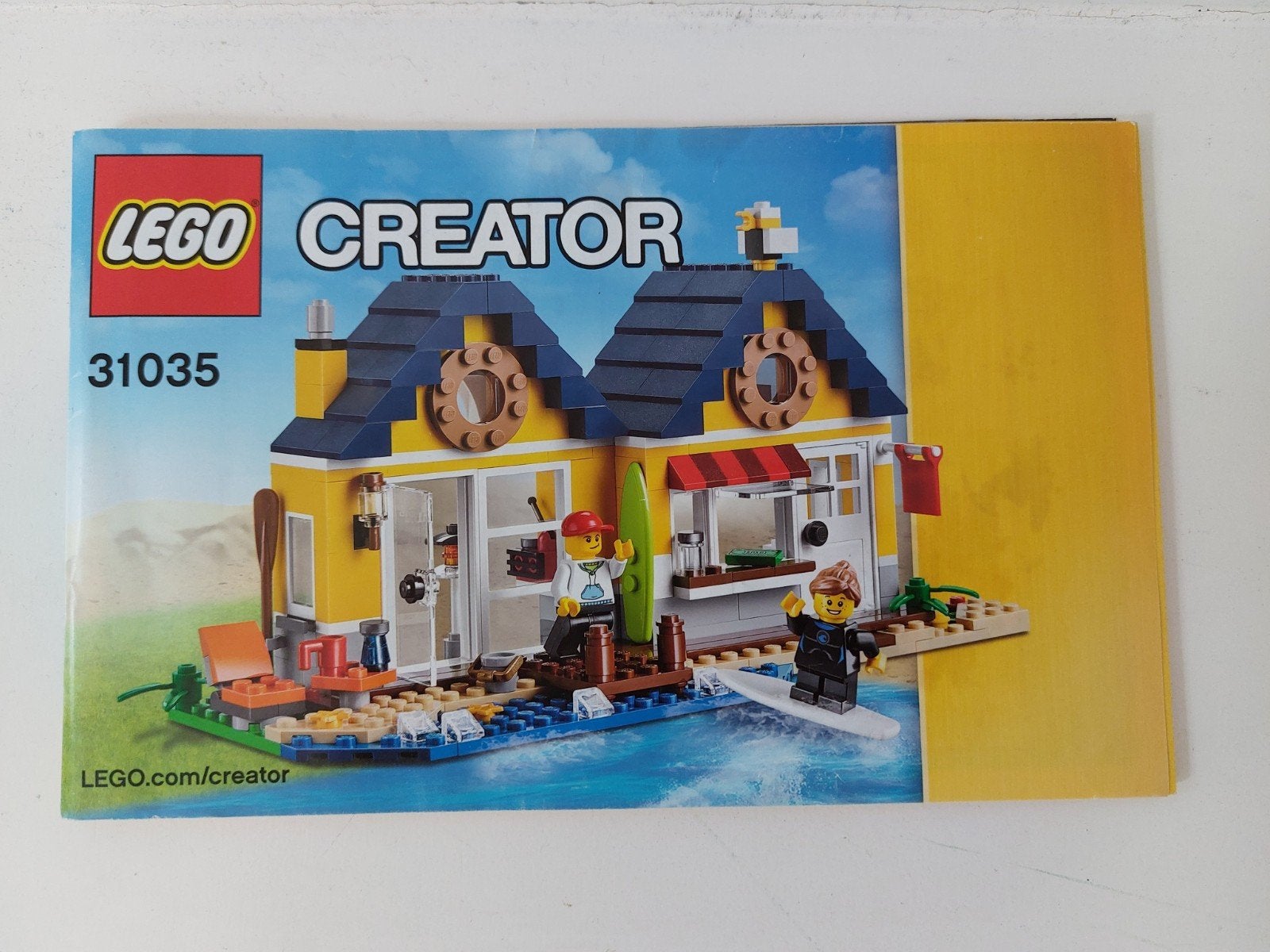 Lego Creator 31035 Beach Hut / strandhut, Gebruikte blokjes met nopjes, Lego, Ophalen of Verzenden, Zo goed als nieuw