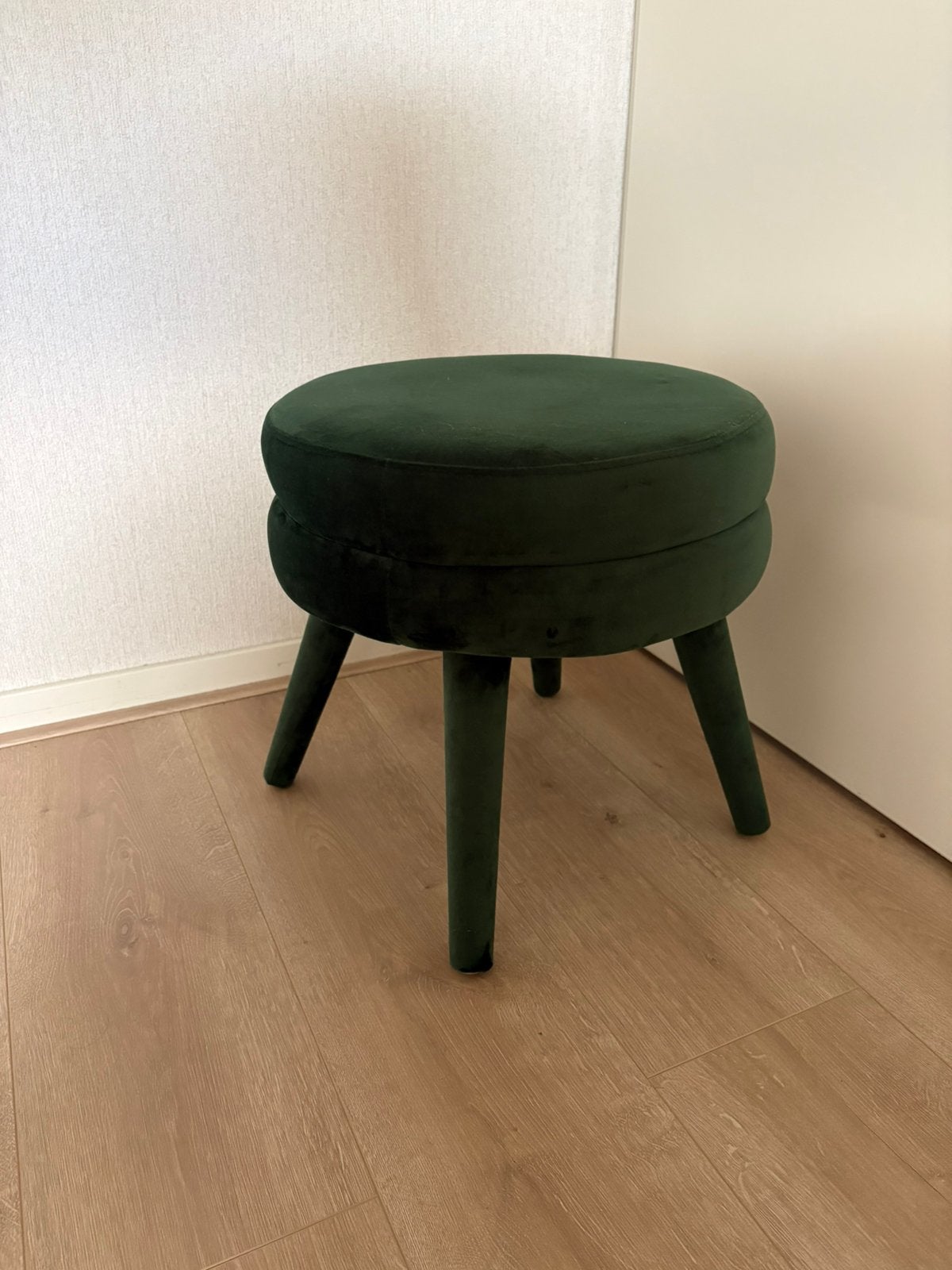 Groene Poef/Krukje, Ophalen, Gebruikt, Hout