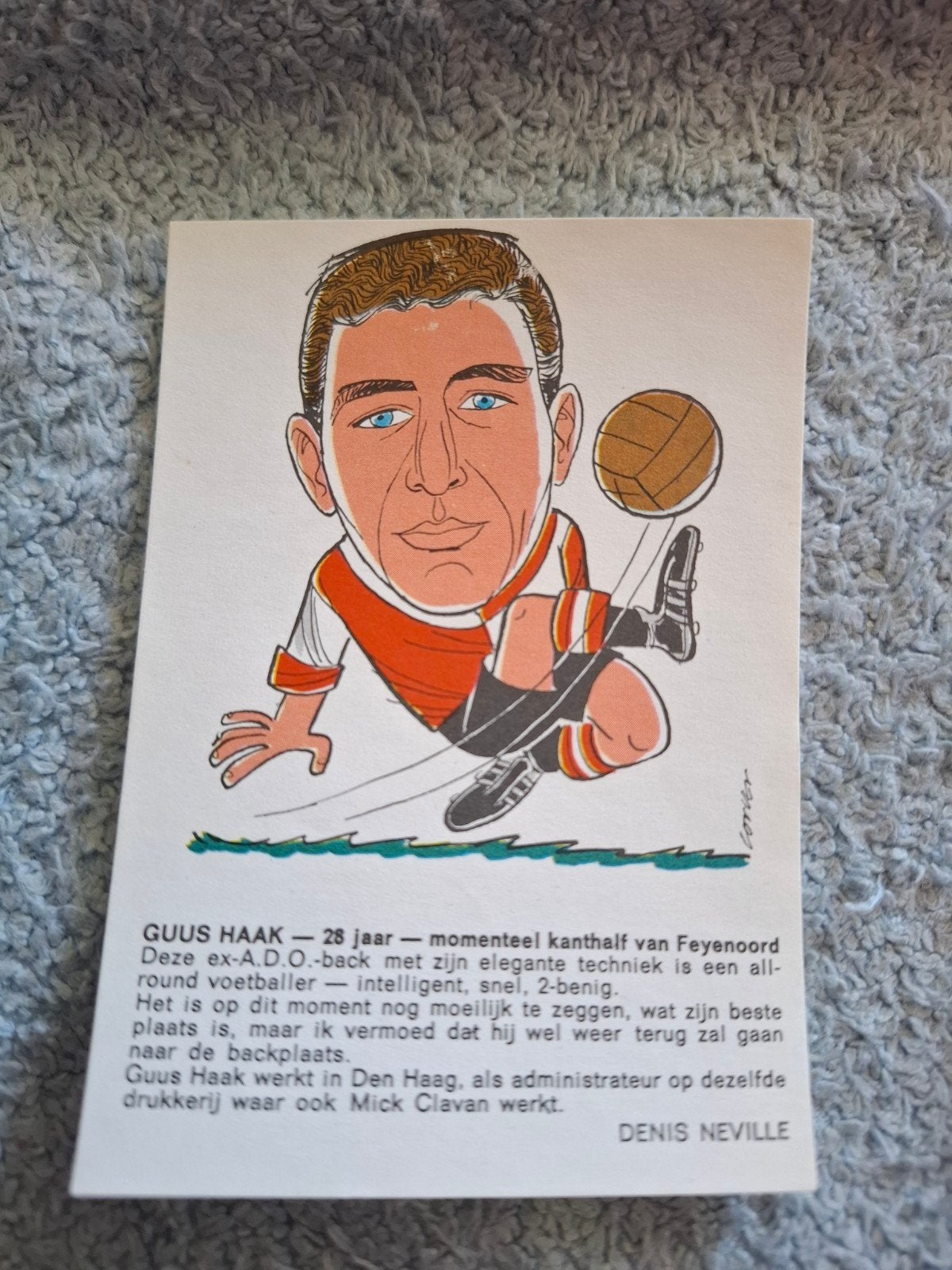 Cartoon Guus Haak, Ophalen of Verzenden, Nieuw, Feyenoord, Poster, Plaatje of Sticker