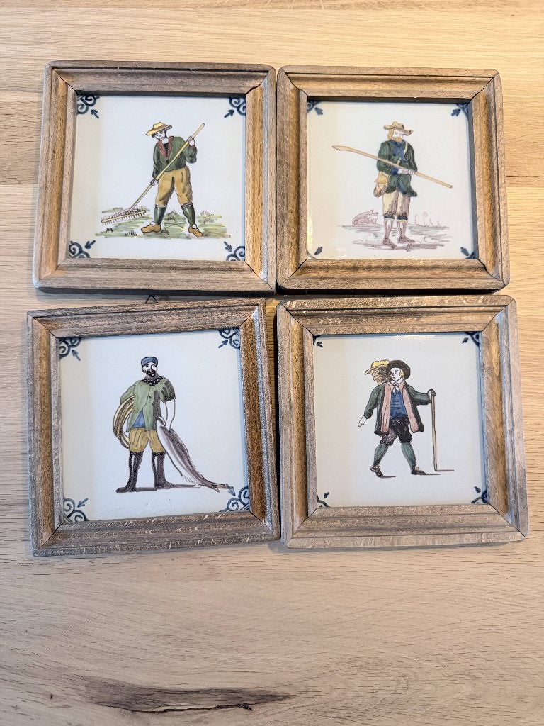 Tegeltjes koninklijke makkumer aardewerk, Ophalen of Verzenden