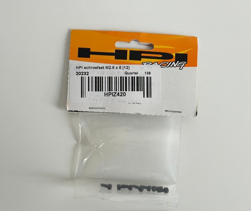 HPI 20232 schroefset M2.6x6 nieuw 1/10 rc auto, Verzenden, Nieuw, Overige schalen, Onderdeel