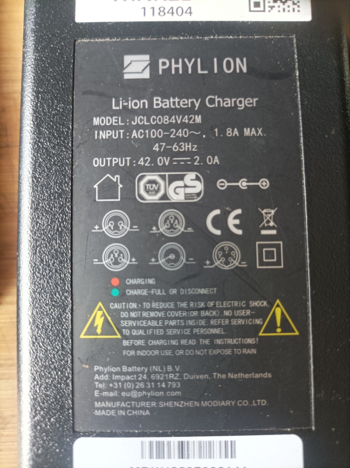 li-on batterij laders, Ophalen, Gebruikt