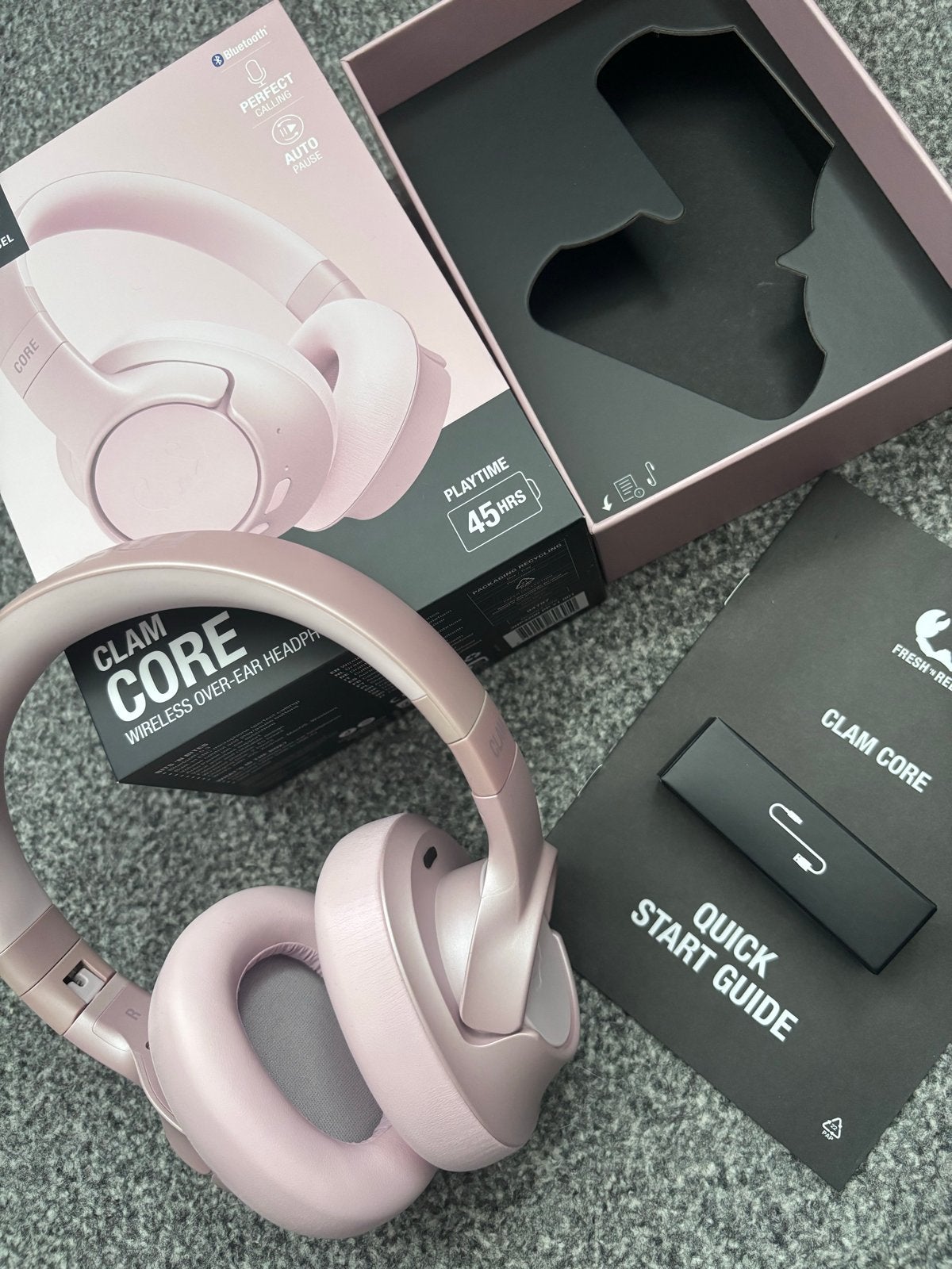 Fresh 'n Rebel Clam Core Wireless Over-Ear Koptelefoon Roze, Ophalen, Fresh 'n Rebel, Bluetooth, Roze