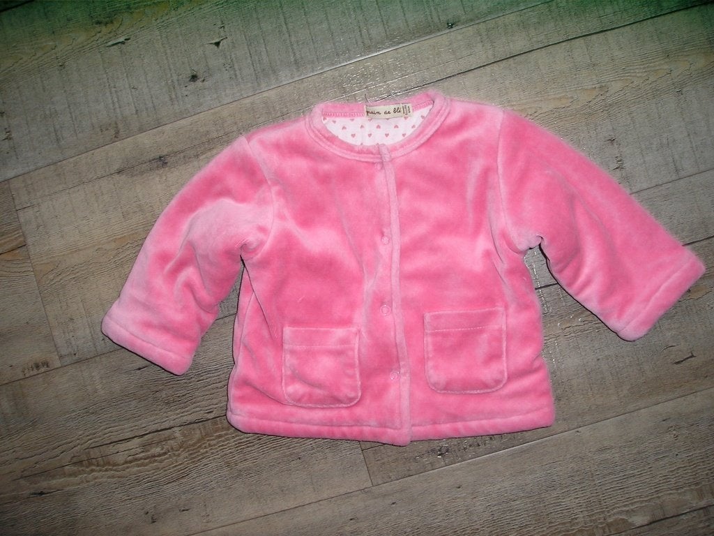 prachtig roze jasje Grain de Blé maat 68, Ophalen, Grain de Blé, Meisje, Zo goed als nieuw