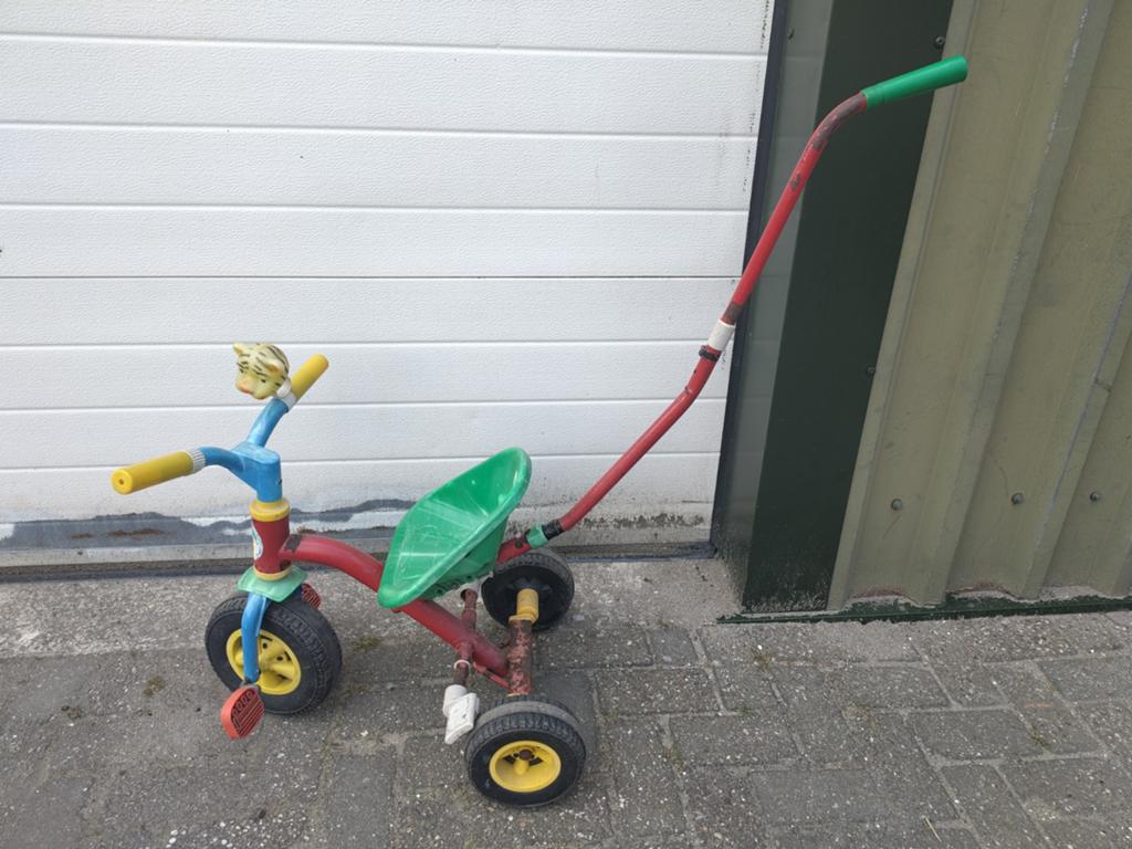 Driewieler, Ophalen, Gebruikt, Duwstang