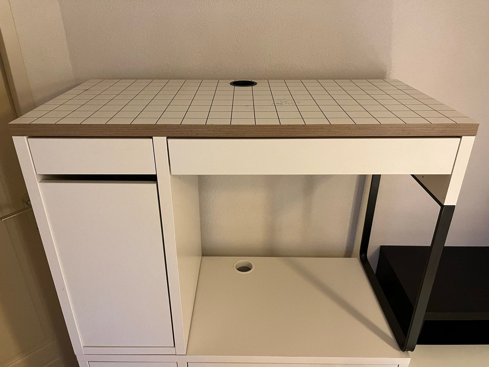 IKEA Bureau met opbergruimte en lades, Ophalen, Gebruikt, Met lades, Spaanplaat of MDF