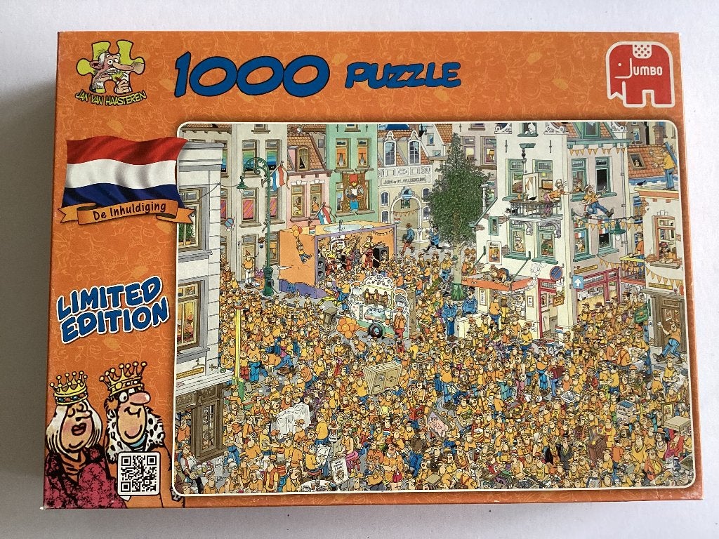 Jan van Haasteren: de inhuldiging, NIEUW, Ophalen, 500 t/m 1500 stukjes, Nieuw, Legpuzzel