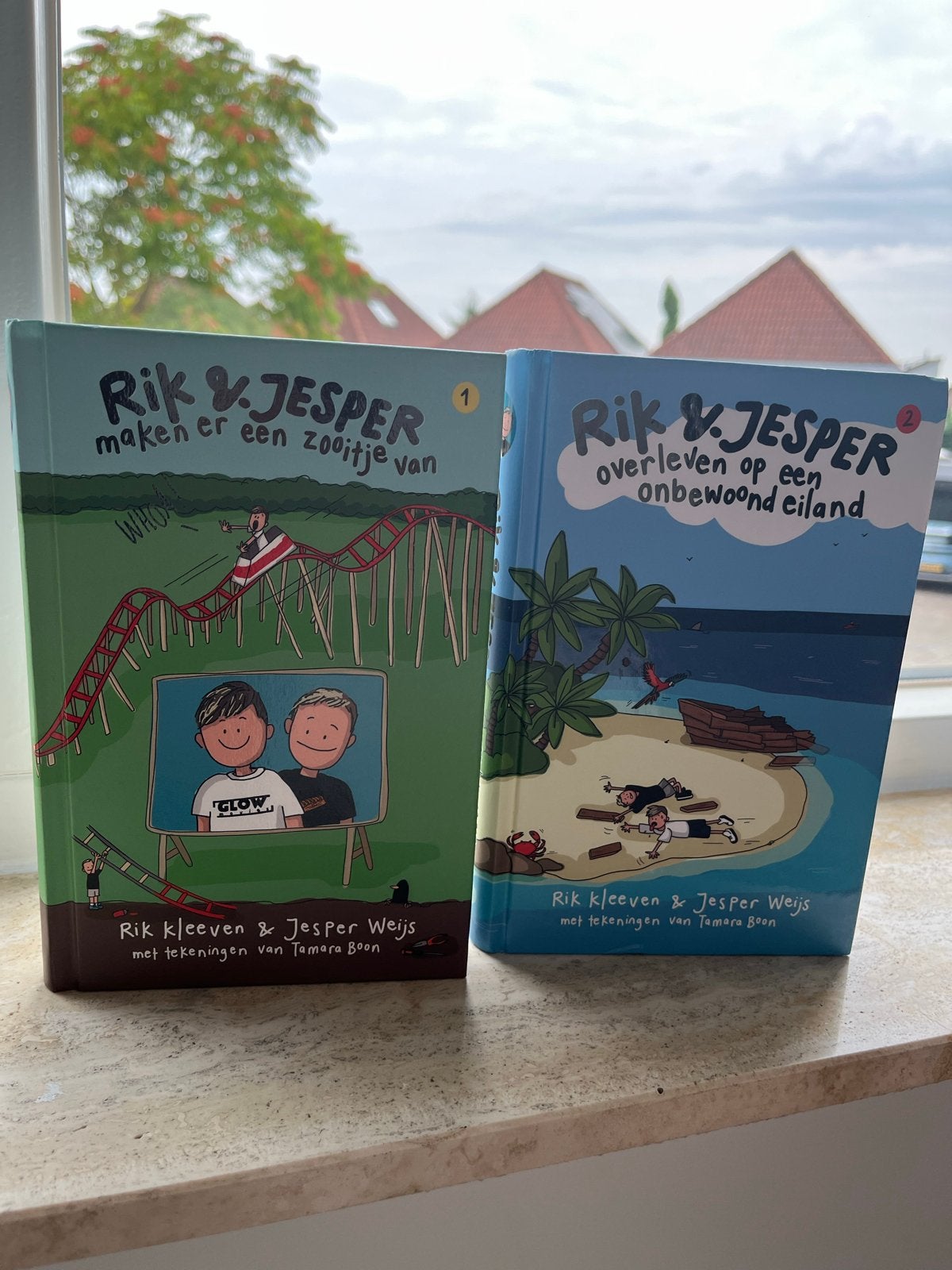 Rik & Jesper boeken: maken er een zooitje van & onbewoond ei, Ophalen of Verzenden, Gelezen, Fictie algemeen