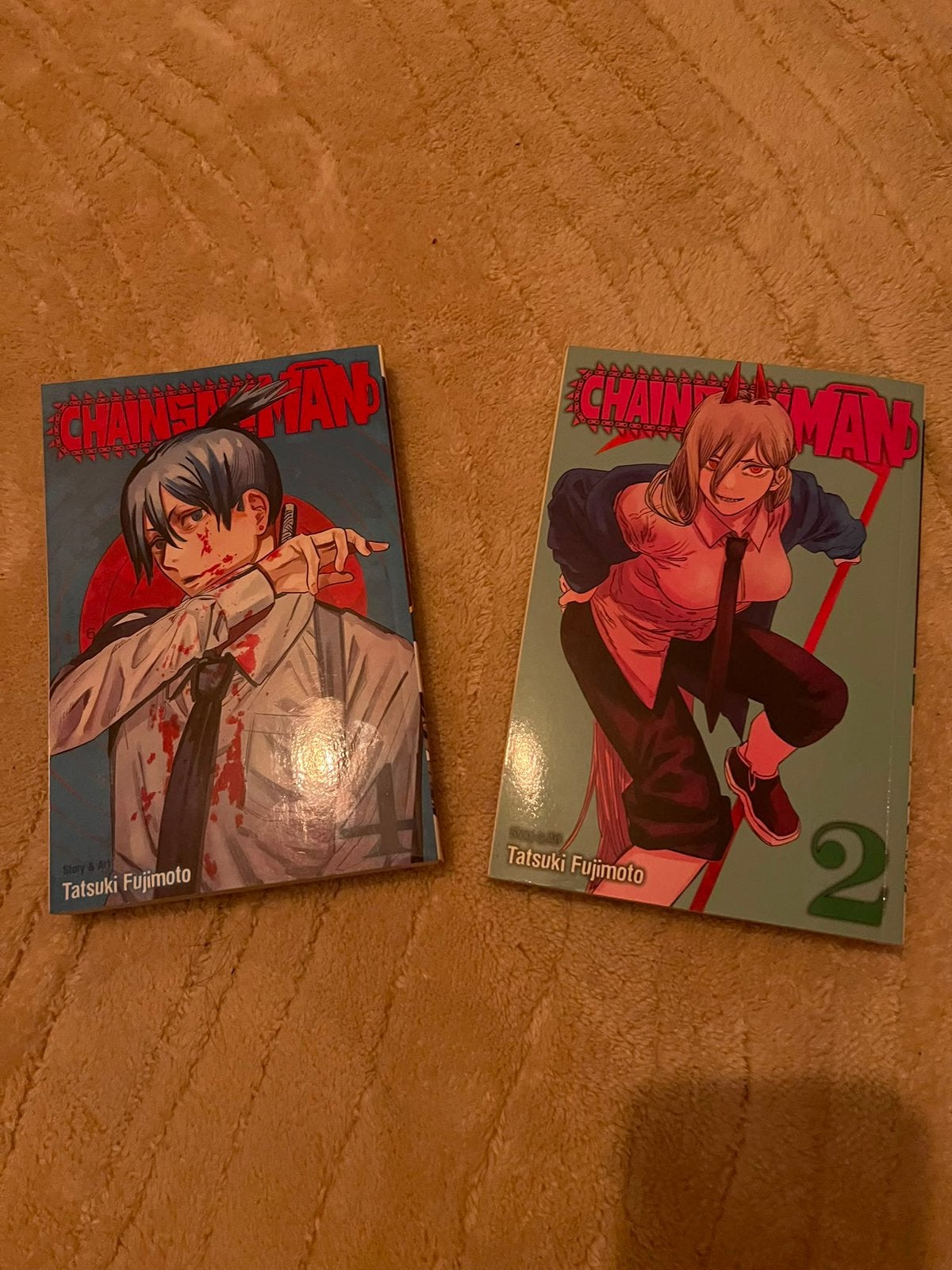 Zgan Chainsaw man manga (2x), Meerdere comics, Ophalen, Zo goed als nieuw, Japan (Manga)