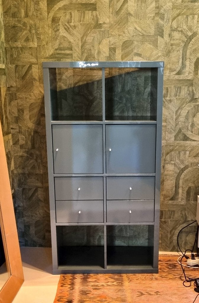 2 x 4 Expedit / Kallax kast - limited edition blauw, Ophalen, Gebruikt