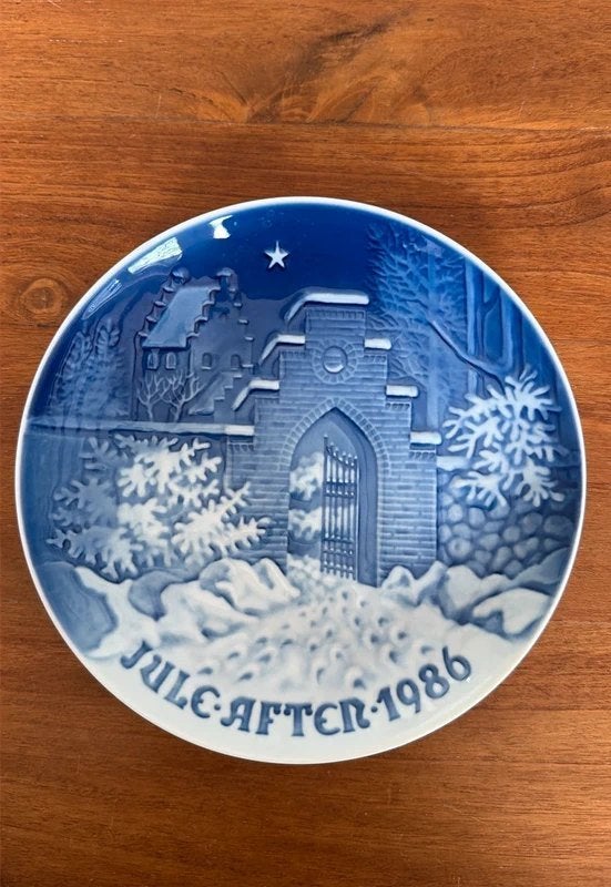 Bing & Grondahl kerst wandbord 1986, Ophalen of Verzenden, Zo goed als nieuw