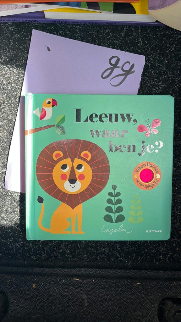 Leeuw, waar ben je? - Voel- en flapjesboek, Ophalen of Verzenden, Zo goed als nieuw, Uitklap-, Voel- of Ontdekboek, 0 tot 6 maanden