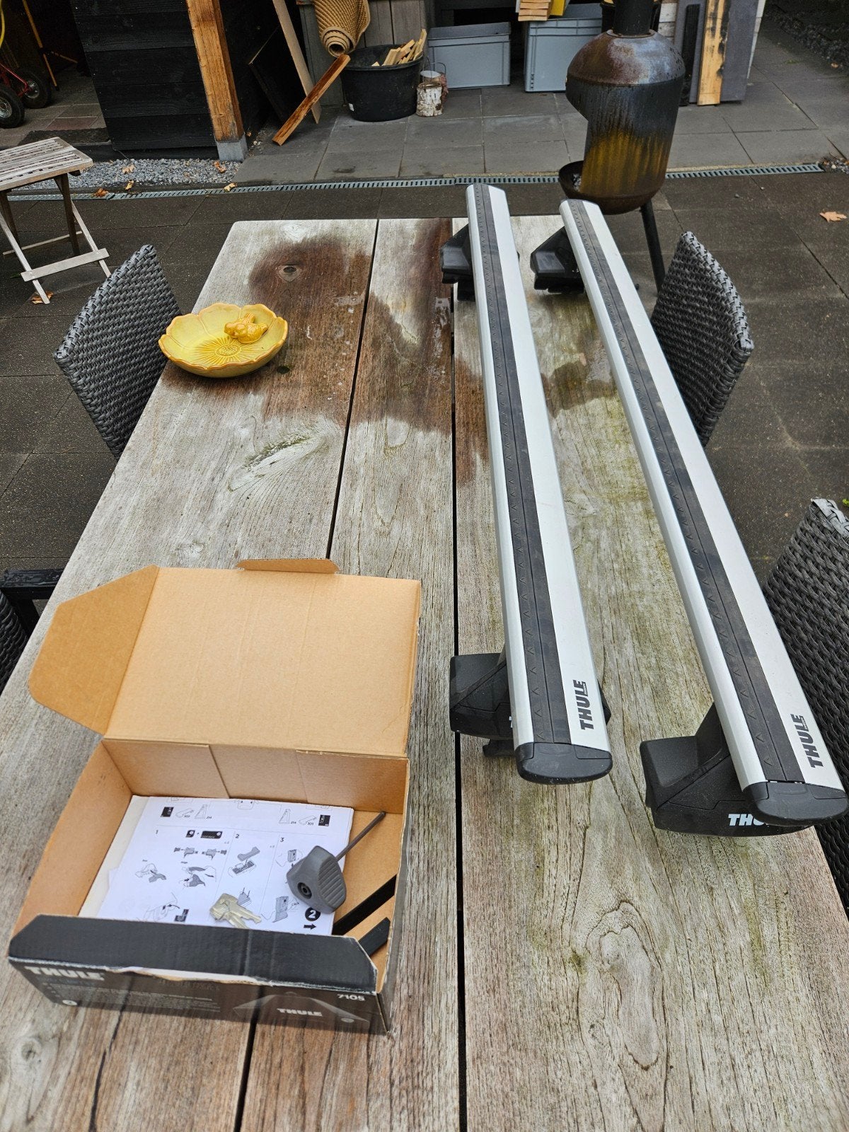 Thule wingbar dakdragerset voor volvo V40- Zo goed als nieuw, Auto diversen, Dakdragers, Ophalen, Zo goed als nieuw