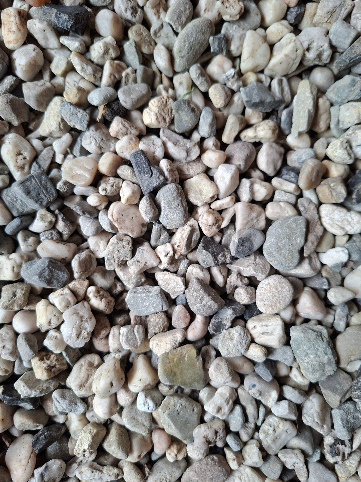 grind en honingraatmatten +/_ 25m², Ophalen, Wit, Grind