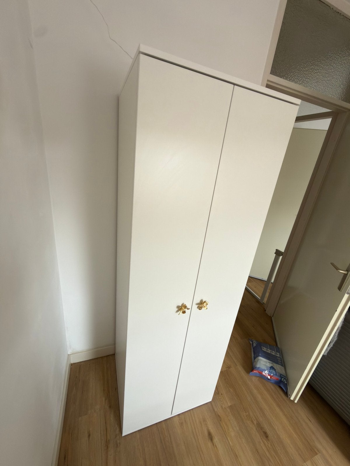 Witte kledingkast 2 deuren 178x60x51 cm, Ophalen, 50 tot 100 cm, Zo goed als nieuw, 150 tot 200 cm