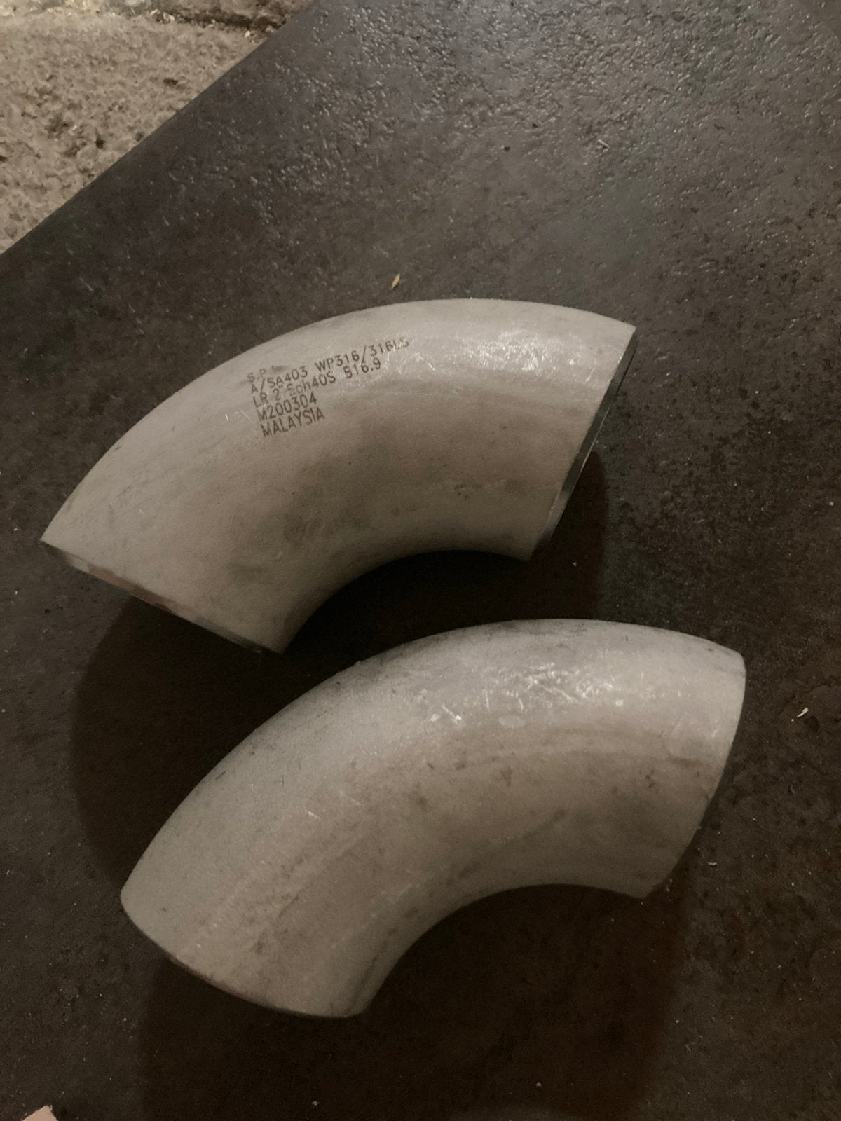 RVS Bochten WP316/316LS - 2 stuks, Bochten, Nieuw, Ophalen of Verzenden, Rvs