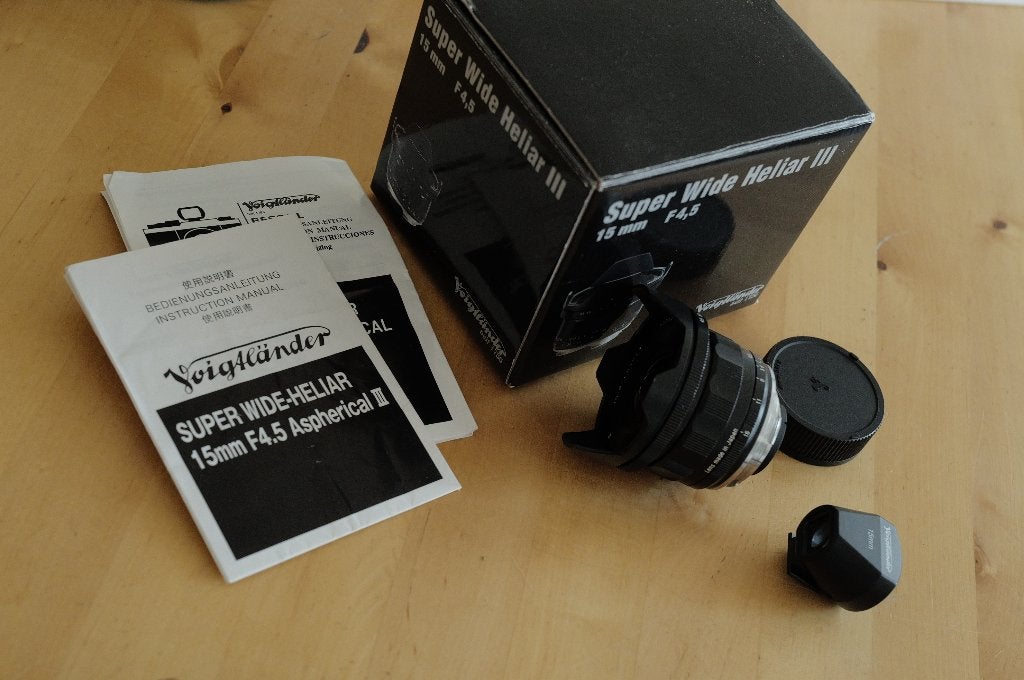 Voigtländer Super Wide Heliar 15mm III en viewfinder Leica-M, Audio, Tv en Foto, Fotografie | Lenzen en Objectieven, Refurbished