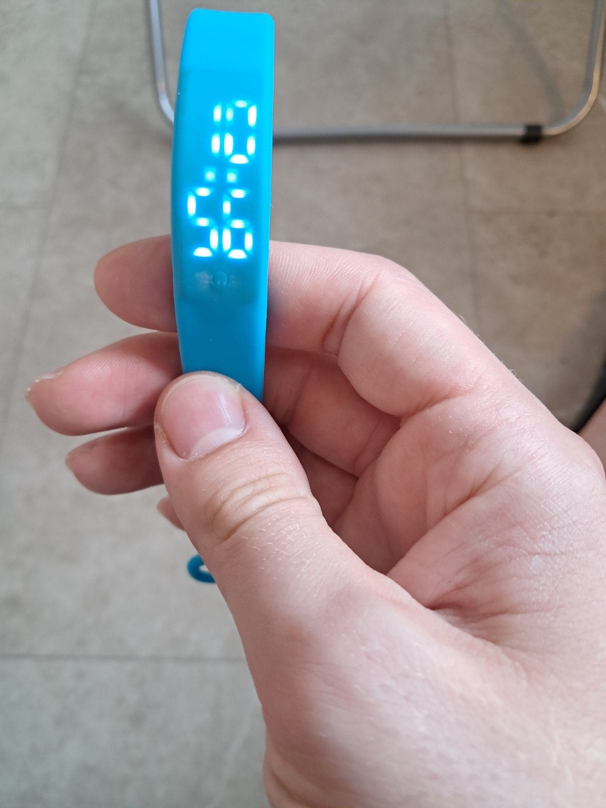 Blauwe fitness tracker/stappenteller, Ophalen of Verzenden, Zo goed als nieuw, Waterdicht, Android