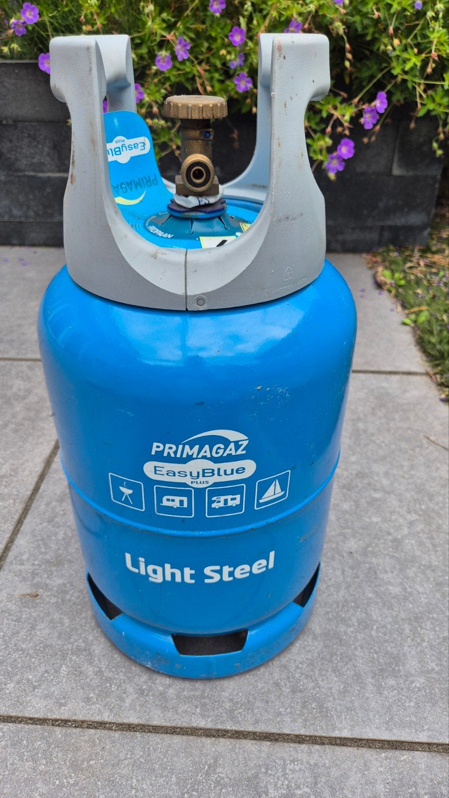 Primagaz EasyBlue Light Steel gasfles (leeg), Ophalen of Verzenden, Gebruikt