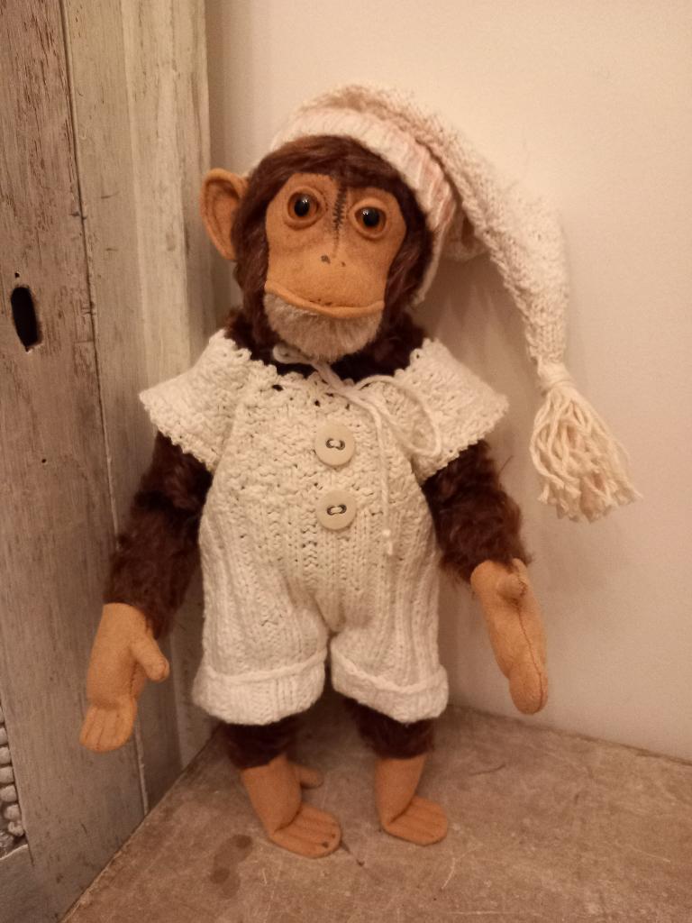 Vintage kleertjes apen  of beren pakje 2 delig jaren 50., Antiek en Kunst, Ophalen of Verzenden