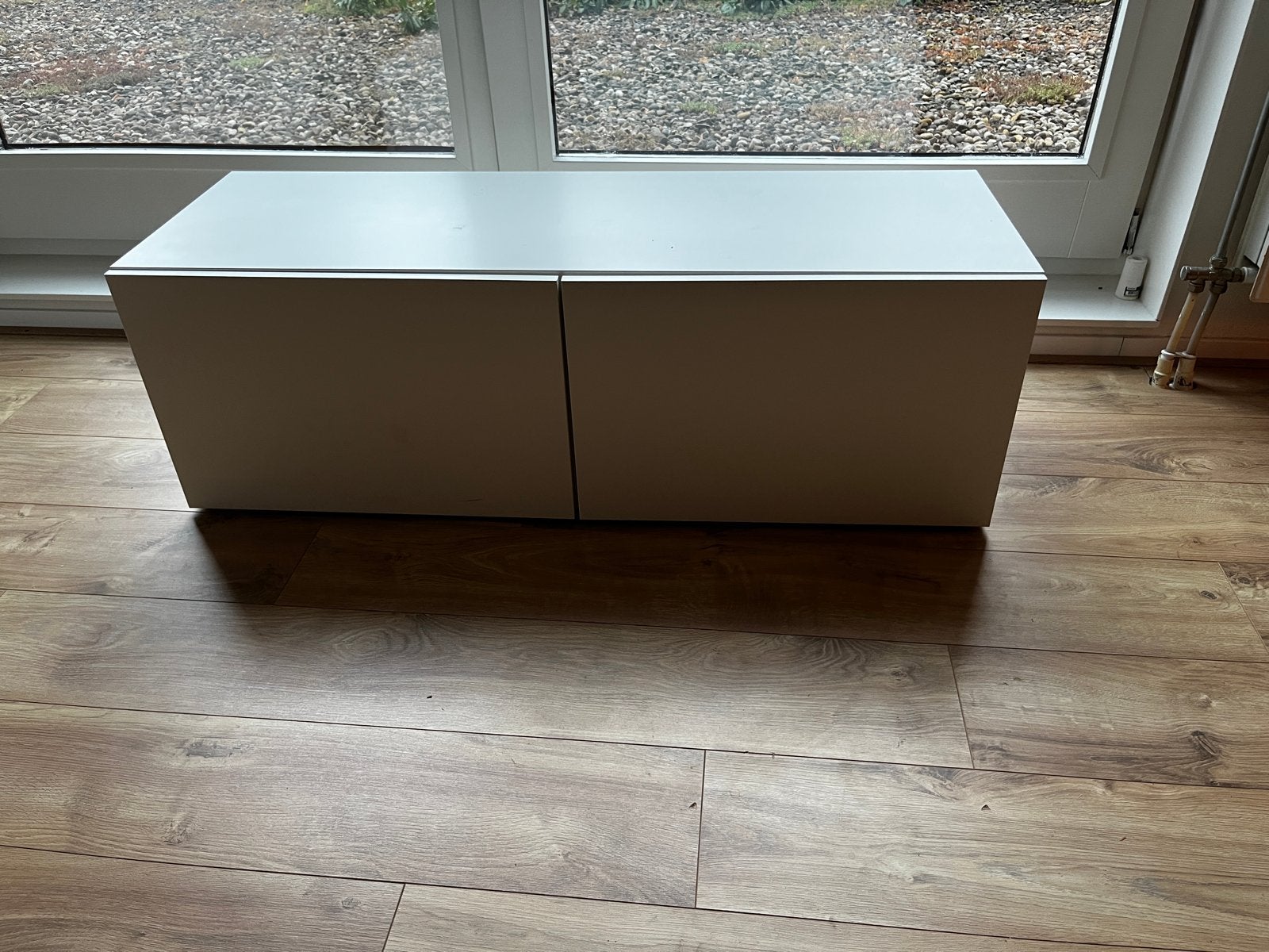 Besta Ikea witte tv-meubel, Ophalen, Gebruikt