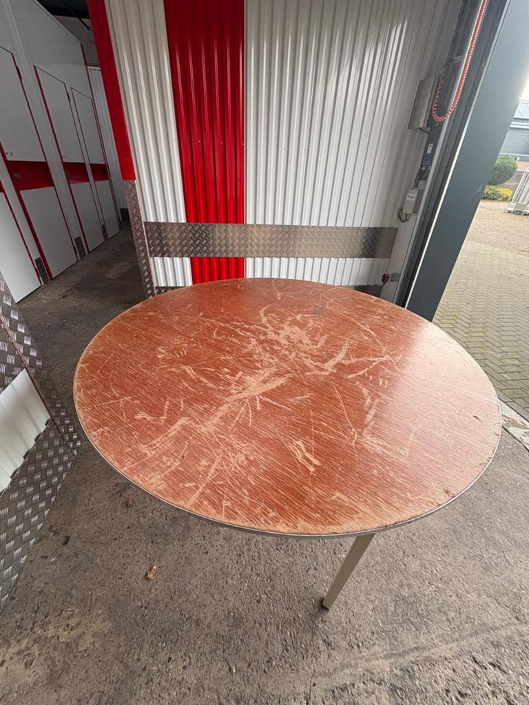 Ronde klaptafel - 1.50, Ophalen of Verzenden, Zo goed als nieuw