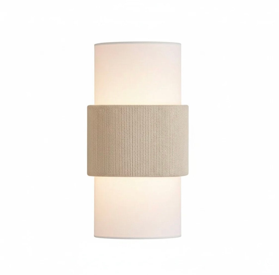 Nieuwe Nordic Minimalistische Cilindrische Linnen Wandlamp, Huis en Inrichting, Lampen | Wandlampen, Textiel, Nieuw, Overige merken