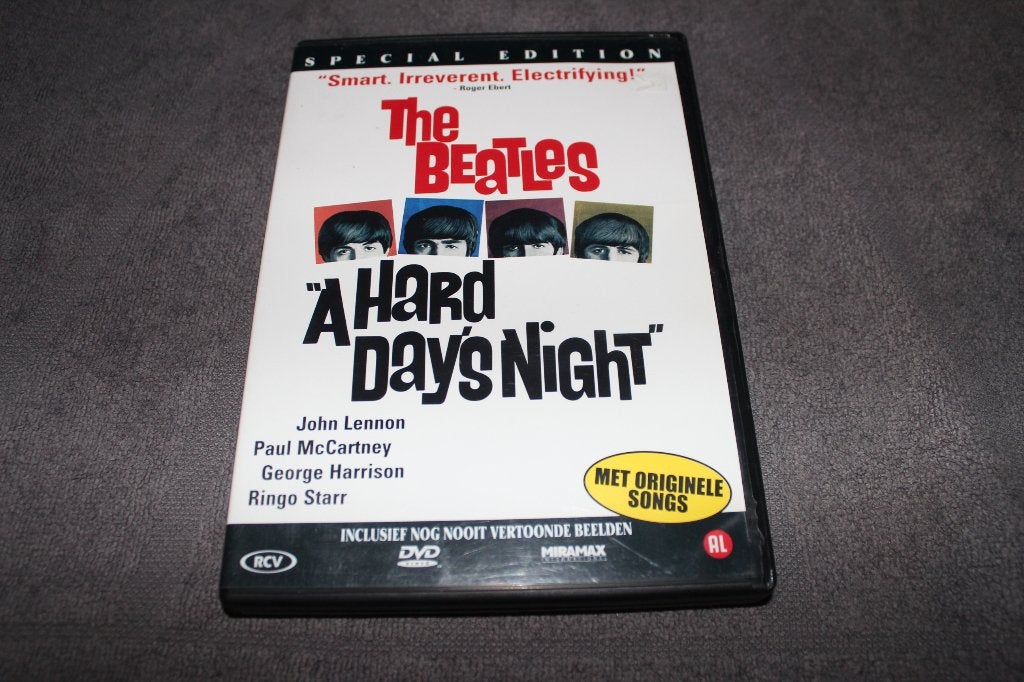 DVD The Beatles A Hard Day's Night, 1960 tot 1980, Alle leeftijden, Nederlands, Overige genres
