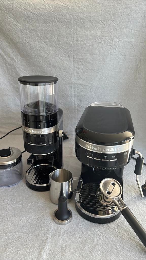 KitchenAid espressomachine en bonenmaler, Ophalen of Verzenden, Zo goed als nieuw