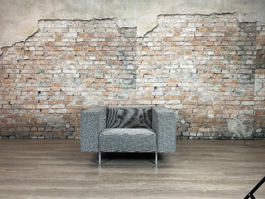 Moooi Bottoni fauteuil grijs bij TheReSales, Ophalen, Design, 75 tot 100 cm, Zo goed als nieuw