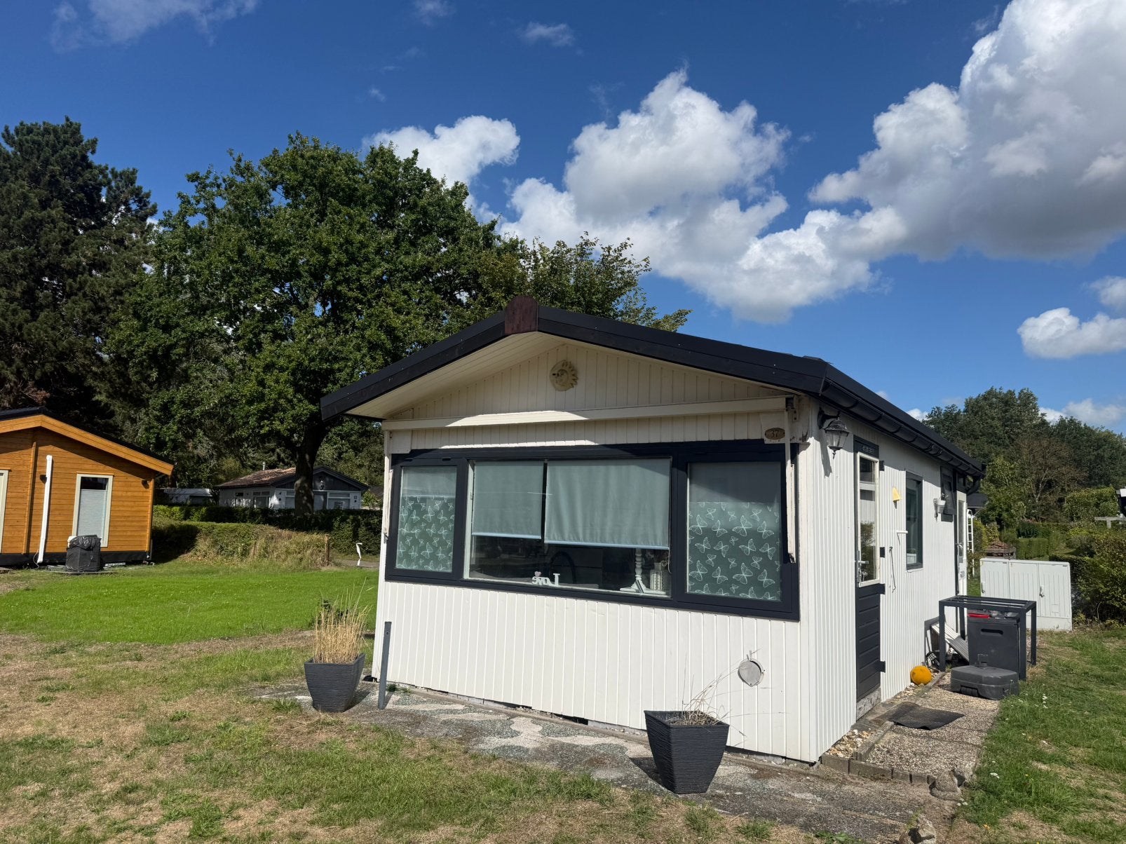 Vakantiehuisje/Tinyhouse op Kruiningergors incl inboedel, Tuin