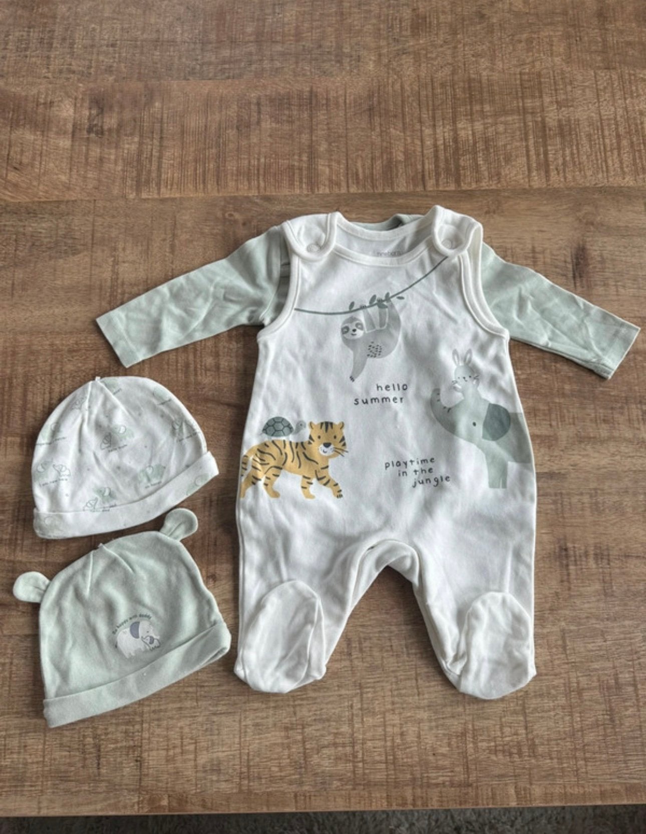 C&A setje met twee bijpassende mutsjes maat 56, Ophalen of Verzenden, Nieuw, Jongetje, Setje