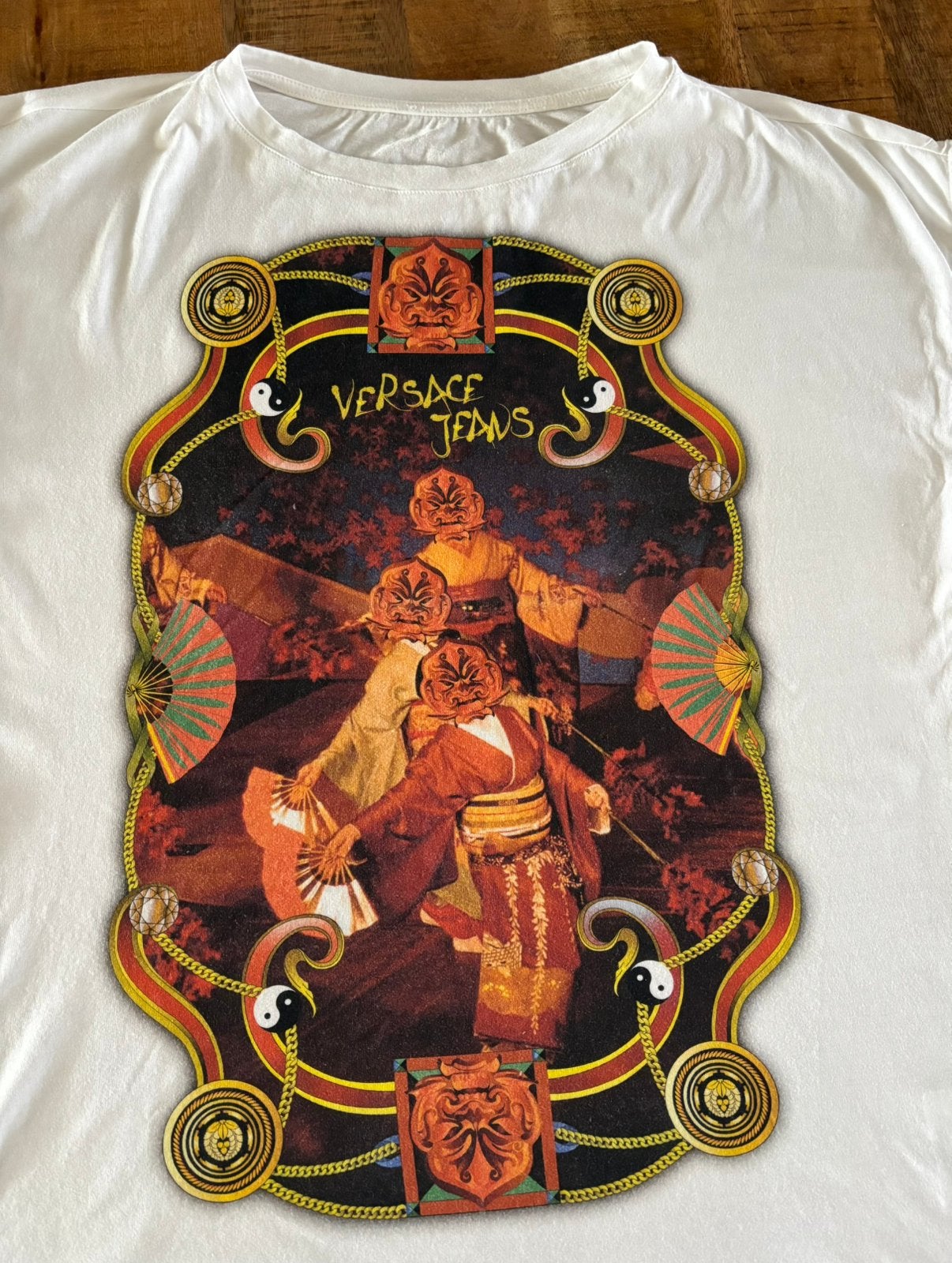 Versace shirt dames, Wit, Maat 42/44 (L), Nieuw, Ophalen of Verzenden