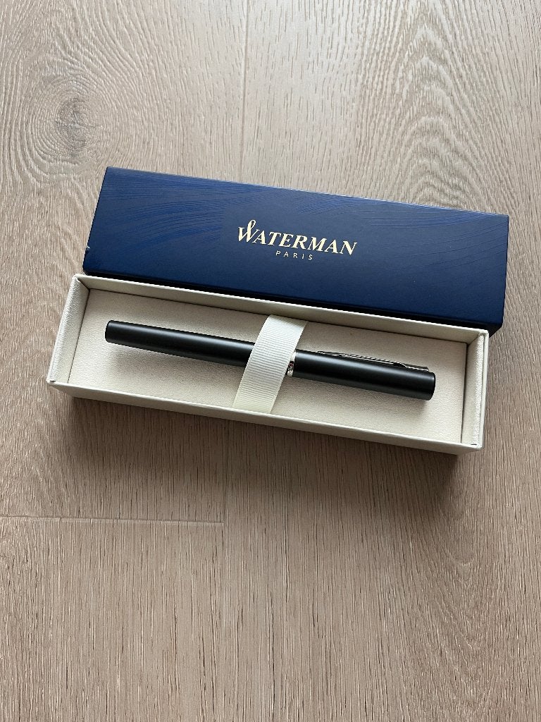 Waterman Allure zwart Vulpen (Fijn), Verzamelen, Pennenverzamelingen, Verzenden, Zo goed als nieuw, Vulpen, Waterman