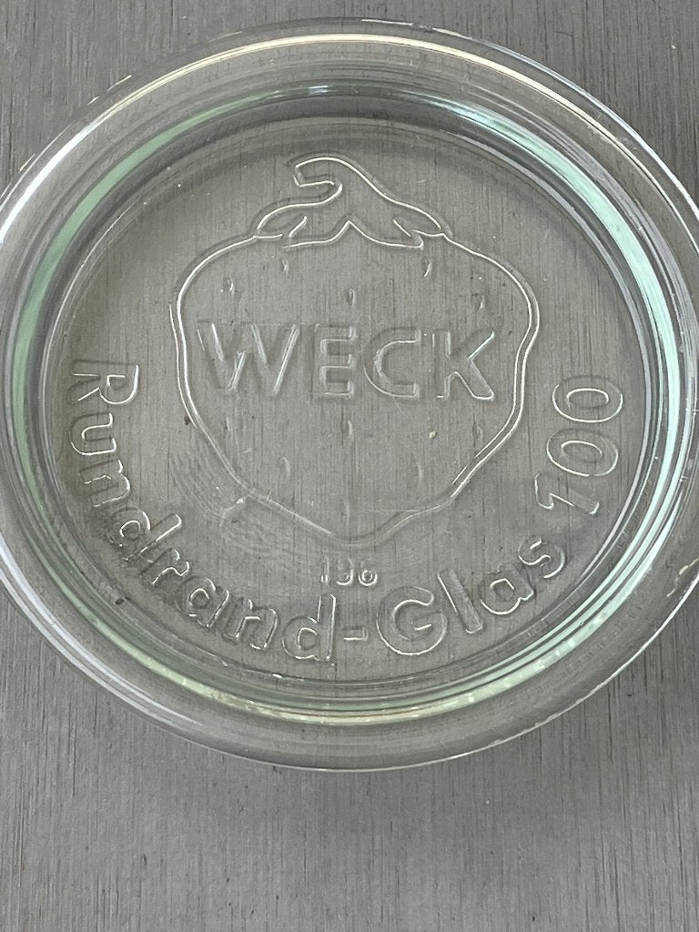 WECK glazen Rundrand-Glas, Ophalen of Verzenden, Zo goed als nieuw