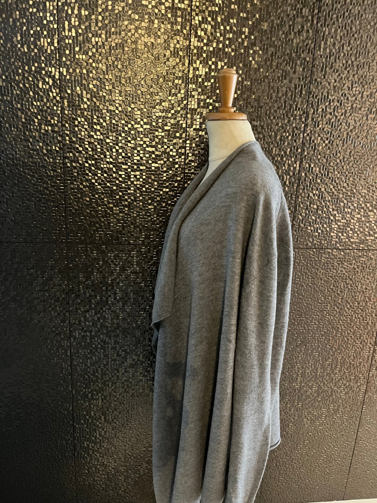 Repeat merinos wollen vest - Grijs - Maat 46, Verzenden, Zo goed als nieuw, Maat 46/48 (XL) of groter, Grijs