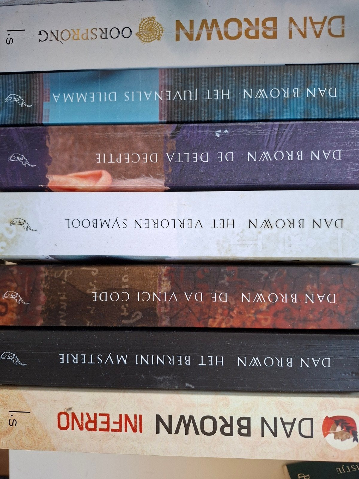 Dan Brown Boeken Collectie - 7 Spanningvolle Romans, Ophalen of Verzenden, Gelezen, Dan Brown, Nederland
