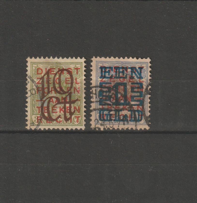 Nederland 1923, NVPH 132 t/m 133, Gestempeld., Postzegels en Munten, Postzegels | Nederland, Verzenden, T/m 1940, Gestempeld