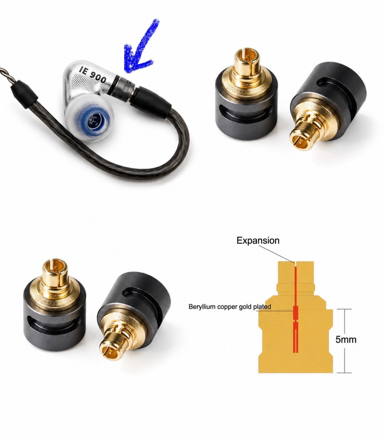 Sennheiser MMCX Adapter voor IE200, IE600, IE900, Sennheiser, Overige typen, Nieuw, Ophalen of Verzenden